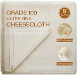 eFond Cheesecloth, 9 Square Feet Gr