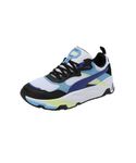 Puma Mens Trinity White-Lapis Lazuli-Black-Team Light Blue Sneaker - 10 UK (38928935)