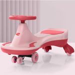 LuvLap Sunny Swing Car, Kids Push Car, Magic Car for Kids, Comfortable Seats & Durable, Ride On Magic Car for 3+ Years Baby Boy & Girl, Pink