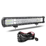 Willpower 20 Inch Led Light Bar Spot Flood Combo 28800lm Led Bar 12V With Wiring Harness Led Off Road Lights Work Driving Light Fog Lamps for Truck Car ATV SUV