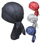 OutdoorEssentials Cooling Helmet Liner - Do Rag Head Bandana Wrap for Men - Biker Skull Cap for Cycling & Motorcycle