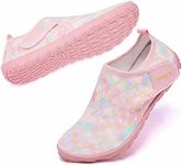 Racqua Girls Water Shoes Kids Barefoot Beach Swim Shoes Quick Dry Lightweight Boating Sport Pool Surfing Walking Aqua Shoes Little Kid Mermaid 2.5