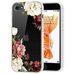 Zoeirc iPhone 6S Plus Case,iPhone 6 Plus Phone Case Clear Case for Girls Women, Soft TPU Shockproof Protective Transparent Phone Case Cover for iPhone 6 Plus / 6S Plus 5.5 inch(Blossom Flower)