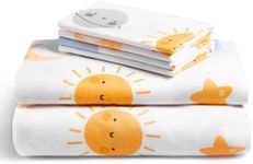 LuxClub 3 PC Twin Sheet Set Sun, Bed Sheets Twin Size, Toddler Bedding Set for Girls, Boys, Teens - Deep Pocket - Machine Washable - Soft Microfiber