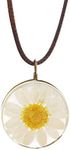 CHOORO Daisy Flower Necklace Real D