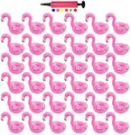 PETUOL 36 Packs Inflatable Drink Holders, Drink Floats Inflatable Cup Coasters for Pool Party and Kids Bath Toys Flamingos - Cup Holders for Bachelorette Party and Birthday Party and Anniversaries