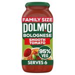 Dolmio Bolognese Smooth Tomato Pasta Sauce Jar Family Size 675g