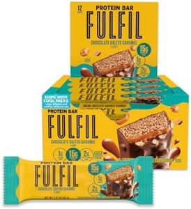 FULFIL Protein Snack Bars, NEW Recipe Chocolate Salted Caramel, 15g Protein, Pantry Staples, 12 Count, Packaging May Vary