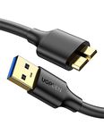 UGREEN Micro USB Cable USB 3.0 A to Micro B Male Cable Charging and Data Sync Cord compatible with External Hard Drive, Samsung Galaxy S5, Note 3, HDD, WD My Passport Drive, WD Elements Drive and More