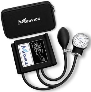 MEDVICE Manual Blood Pressure Cuff - Universal Size Aneroid Sphygmomanometer - Nurses BP Monitor - Best Adult BP Machine