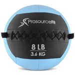 ProsourceFit Soft Medicine Balls, Wall Balls and Full Body Dynamic Exercises, Aqua 8 LB.