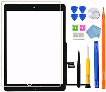 GoodFixer for iPad 9 (9th Generation) A2602 A2603 A2604 A2605 Screen Replacement Digitizer Touch Glass Kits, for iPad 9th Gen 10.2 Inch (2021 Released), Full Repair Sets+Home Button[No TouchID Chip]