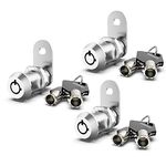 3 Pack Cabinet Locks with Keys, 1-1/8"(31mm) Cam Lock Keyed Alike, Secure Rv Locks for Storage Door RV Compartment Mailbox File Tool Box Replacement Locks, Zinc Alloy