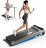 YPOO Walking Pad with Incline up to 6%, Treadmill for Home with LED Display, 136KG Portable Installation-Free Under Desk Treadmill with APP, Easy to Store Running Walking Machine