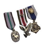 3pcs/Pack Military Hero Medals Blazer Suit Stripe Navy Military Badge Brooch Pin