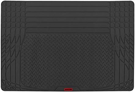 Motor Trend MotorTrend FlexTough TrunkShield Cargo Liner Car Mat for Back of SUV, Sedan & Coupe Trunk Cover, All Weather Heavy Duty Protection, Trim-to-Fit, 47.5" x 32.2"in