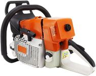 71cc G444 Gasoline Chain Saw Power Head, Iron Gasoline Chainsaw Power Head with Oil Bottle Compatible for MS440, Without Saw Chain and Guide Bar