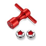 ROYMADE Golf Putter Weights 2pcs 5g/10g/15g/20g/25g/30g/35g/40g/45g with Red Wrench Kit Replace for Titleist Scotty Cameron Putters (Red 2pcs 45g+wrench)