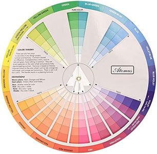 ATOMUS Color Wheel Color Mix Guide 9.05 inch Tattoo Pigment Chart Supplies for Paint Permanent Eyebrow Lip Body Tattoo