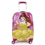 Humty Dumty Disney Princess Belle Pink Polycarbonate 18 Inch / 45.7 Cm Kids Hard Luggage Trolley Bag | Travel Bag