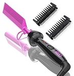 Dan Technology Mini hot Comb,Travel Size Pressing Comb,450℉ hot Comb Electric for Wigs,Dual Voltage hot Comb Hair Straightener for Travel & Home,Professional hot Combs for Natural Black Hair