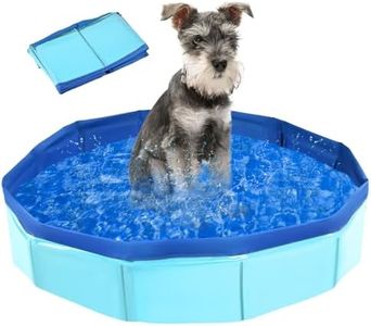 Baignoire et Piscine Pliable pour Chiens et Chats - Pataugeoire pour Animaux Petits et Grands (50 x 8 cm)