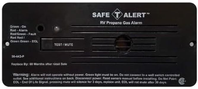 Safe-T-Alert 30-442 12V Propane Alarm Flush Mount Black