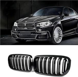 Zealhot X5 Grill - X6 Black Front Kindey Grille for 2014-2019 BMW X5 F15 X6 F16 X5M F85 X6M F86