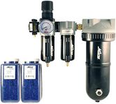 Milton 1072-2 1/2" NPT Jumbo Desiccant Dryer System with Filter and Regulator for Spray Gun or Pneumatic Tools, Includes Pressure Gauge and Desiccant