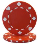 Brybelly Suited Poker Chips (50-Piece), Red, 11.5gm