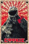 Communist Cookie Monster Propaganda Humour Poster 24 x 36 inches