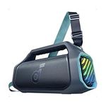 soundcore Anker Boom 2 Plus Outdoor Speaker, Bluetooth Speaker with 140W, 2+2 Channel, BassUp 2.0, 20H, Fast Charge, IPX7 Waterproof, RGB Lights, USB-C, Power Bank, for Camping, Beach, Garden