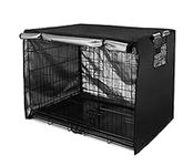 Dog Cage Cover Dog Cage Cover for Wire Cages 109 x 74 x 76 cm Covers Dog Cages Dog Box Cover Windproof Durable Black for Dog Kennels Dog Cage Accessories Indoor Outdoor Home