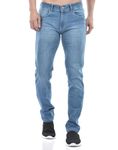 Numero Uno Men Solid Blue Tapered Fit Sustainable Jeans