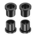 uxcell 4pcs Flanged Sleeve Bearings Plastic Bushings 9.6mm Bore x 12.7mm OD x 13.4mm Length Nylon Bushings, Black