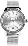 Watches for Women Silver Ladies Watch Waterproof Fashion Quartz Women's Wrist Watches for Girls