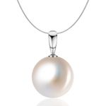 HighSpark Pearl Earrings Pendant Chain Set | 92.5 Sterling Silver & Brilliant Lustre Pearls | Lovely Gift for Women & Girls - Pearl Pendant