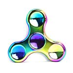 Rainbow Fidget Spinner[Metal Fidget Spinner] Figit Hand Toy for Kids Stress Reduce ADHD Anxiety Steel Bearing