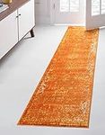 Unique Loom Sofia Collection Traditional Vintage Runner Rug, Orange/Yellow, 2 ft 0 x 6 ft 7 Runner