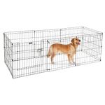 Puppy Playpen - Foldable Metal Exercise Enclosure with Eight 24-Inch Panels - Indoor/Outdoor Fence for Dogs, Cats, or Small Animals by PETMAKER