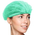 100x Premium Green Mob Caps | Clip Caps | Mop Caps | Long Lasting Hygienic Hair Covers | Hair Nets | For Catering, Beauty, Food Production | Simply Direct Brand