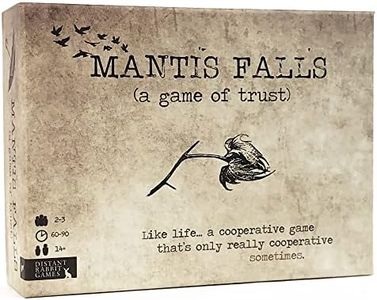 Mantis Falls Board Game | Hidden Traitor Strategy Card Game for 2-3 Players | Sometimes Cooperative Adventure Game for Adults and Teens | Ages 14+ | Playtime 60-90 Minutes | by Distant Rabbit Games
