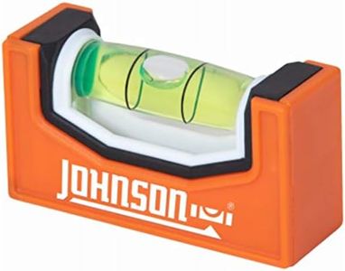 Johnson Level & Tool ‎1721P Magnetic Pocket Level, Easy Readability, Compact, Orange, 1 Level