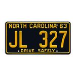 The Andy Griffith Show | JL 327 | Metal Stamped License Plate