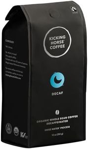Kicking Horse Coffee, Decaf, Swiss Water Process, Dark Roast, Whole Bean - Certified Organic, Fairtrade, Kosher Coffee, 10 Ounce (Pack of 6) - Packaging May Vary