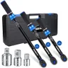 PUIBERS Torque Wrench Set 1/2 3/8 1/4 inch Drive Click, 3Pcs Torque Wrenches 10-170 FT.LB,5-50FT.LB,20-240IN.LB, Inch pound Torque Wrench with 3 Pcs Adapter for Bike,Car, Truck,Tractor