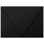 LUXPaper A7 Contour Flap Invitation Envelopes | 5 1/4" x 7 1/4" | Midnight Black | 80lb. Text | 50 Qty