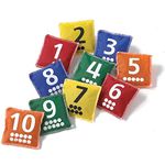 GISCO Kidwil Educational Number and Dot Bean Bags 1-10 Set | Kids Learn Numbers, Toddler Learning Toy, Preschool Kindergarten Classroom Must Haves | Pack of 10, Multicolour, Ages 3+