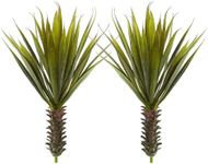 Nearly Natural 6159-S2 Spiky Agave Succulent Plant (Set of 2)