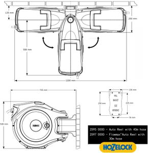 Hozelock Auto Reel 40m Retractable Garden Hose